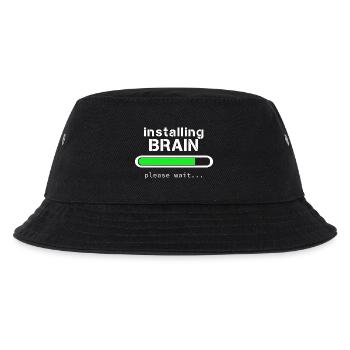 Installing Brain - Kids’ Bucket Hat - black - Front
