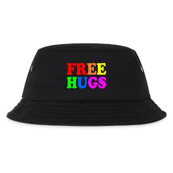 Free hugs - Kids’ Bucket Hat - black - Front