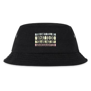 Ich kann mir nicht sagen, was ich tun soll, nicht meine Enkelin - Kinder Bucket Hat - Schwarz - Vorne