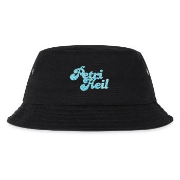 Petri Heil Angler Hobby Fische Schuppen Muster - Kinder Bucket Hat - Schwarz - Vorne