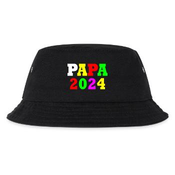 Papa 2024 - Kinder Bucket Hat - Schwarz - Vorne