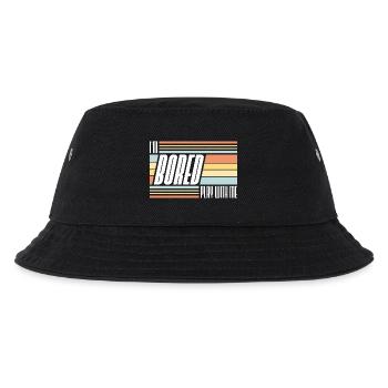 I'm Bored Play With Me I'm Bored Saying - Kids’ Bucket Hat - black - Front