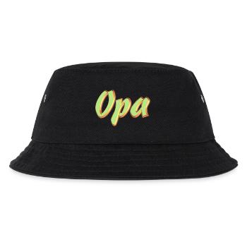 Kosename Opa 3D Style - Kinder Bucket Hat - Schwarz - Vorne