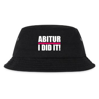 Abitur - Kinder Bucket Hat - Schwarz - Vorne