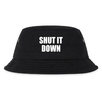 shut it down - Kinder Bucket Hat - Schwarz - Vorne