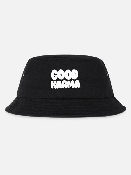 Good Karma White - Kids’ Bucket Hat - black
