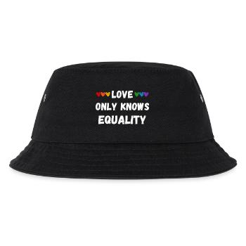 Love only knows equality - Kids’ Bucket Hat - black - Front