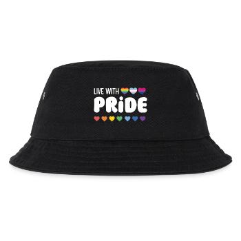 LGBTQ Pride Month - Live with Pride - Kids’ Bucket Hat - black - Front