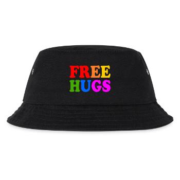 Free hugs - Kinder Bucket Hat - Schwarz - Vorne