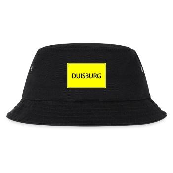 ortsschild duisburg - Kinder Bucket Hat - Schwarz - Vorne