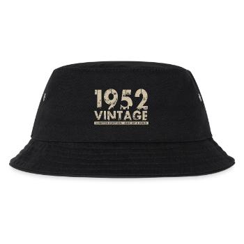 Jahrgang 1952 Bursdag - Unikat - Kinder Bucket Hat - Schwarz - Vorne