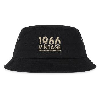 Jahrgang 1966 Bursdag - Unikat - Kinder Bucket Hat - Schwarz - Vorne