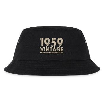 Jahrgang 1959 Bursdag - Unikat - Kinder Bucket Hat - Schwarz - Vorne