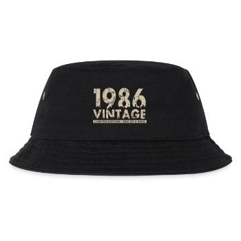 Jahrgang 1986 Bursdag - Unikat - Kinder Bucket Hat - Schwarz - Vorne