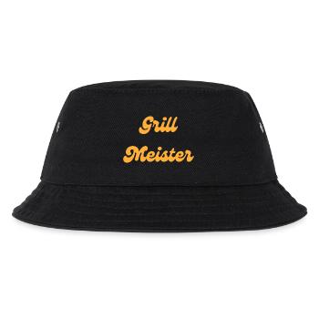 Grill Meister - Kinder Bucket Hat - Schwarz - Vorne