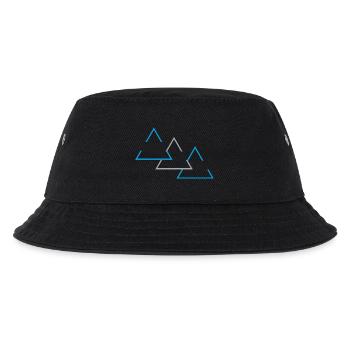 "Triangle geometric print" - Kids’ Bucket Hat - black - Front