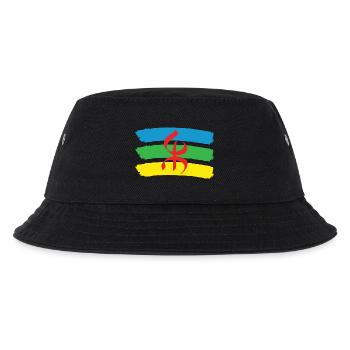 DRAPEAU AMAZIGH BERBERE YIFINAGH - Bob Enfant - noir - Devant