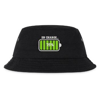 Battery at 75% charge - Kids’ Bucket Hat - black - Front