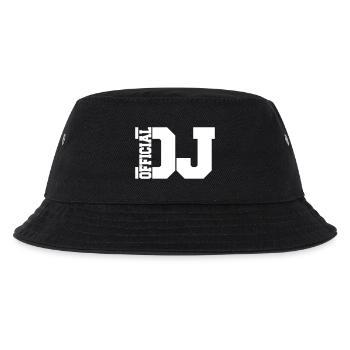 Official DJ Musik Party Feier Text Logo Schriftzug - Kinder Bucket Hat - Schwarz - Vorne