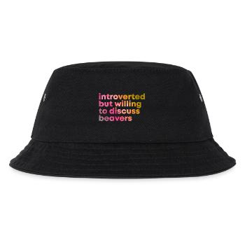 Bieber - Kinder Bucket Hat - Schwarz - Vorne