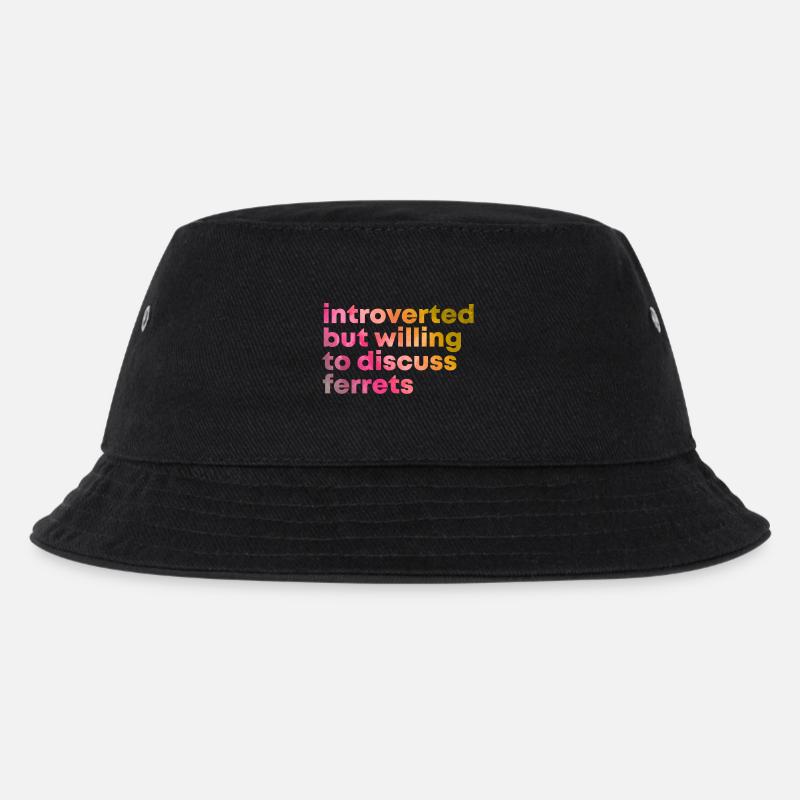 Frettchen - Kinder Bucket Hat - Schwarz