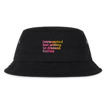 Fee - Kinder Bucket Hat - Schwarz - Vorne