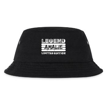 Vorname Amalie - Kinder Bucket Hat - Schwarz - Vorne