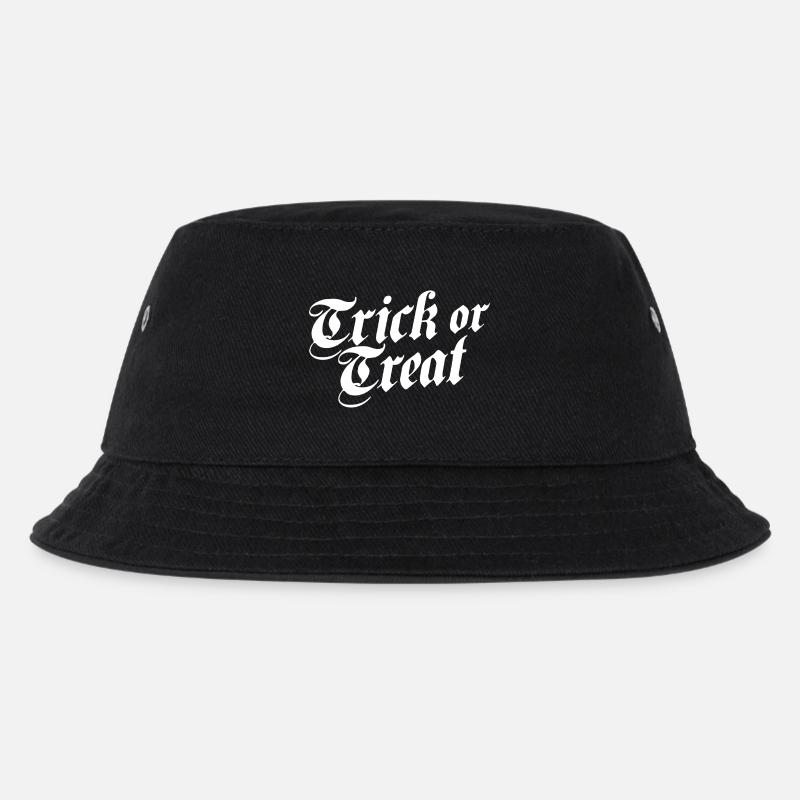 Trick or Treat weiß - Kinder Bucket Hat - Schwarz