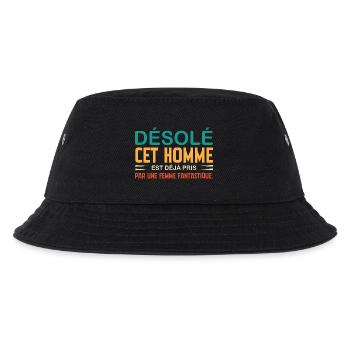 sorry this man is already taken - Kids’ Bucket Hat - black - Front