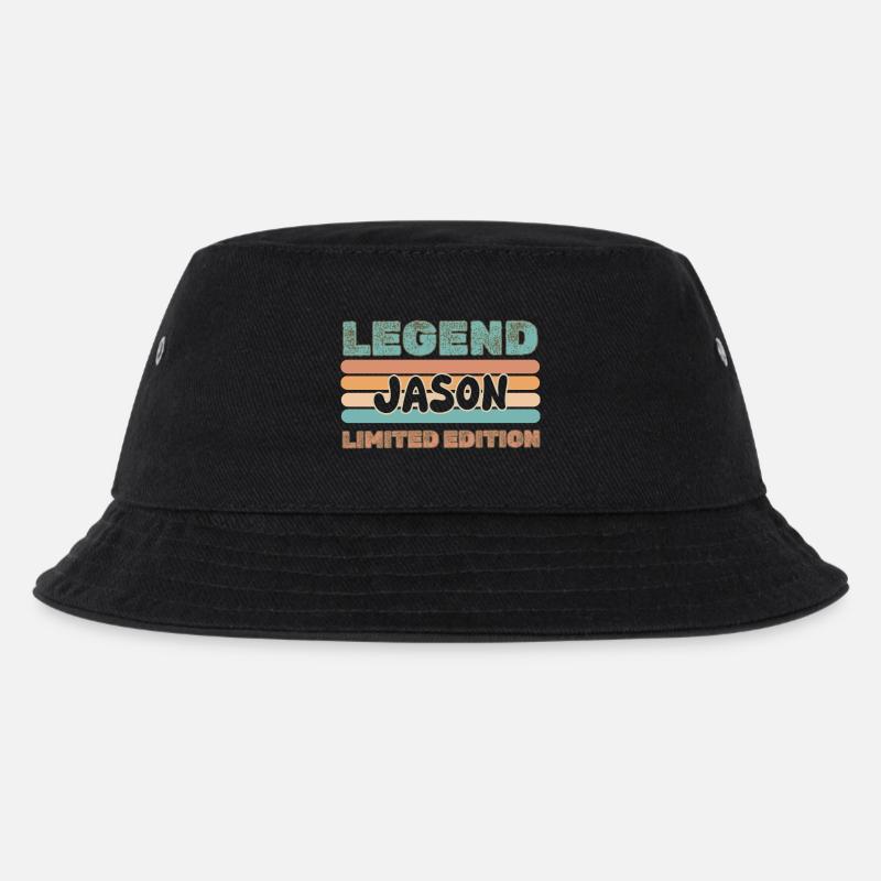 Jason als Vorname - Kinder Bucket Hat - Schwarz