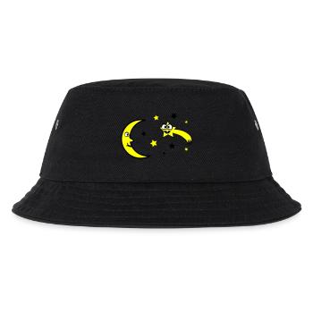 mond und sterne - Kinder Bucket Hat - Schwarz - Vorne