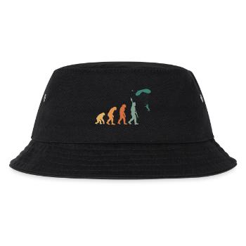 Evolution Retro Gleitschirmfliegen - Kinder Bucket Hat - Schwarz - Vorne