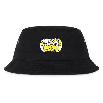 2 Sheep Couple Valentine's Day Friends In Love - Kids’ Bucket Hat - black - Front