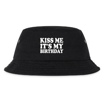 kiss me it's my birthday - Bob Enfant - noir - Devant