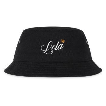 Lola Name für Frauen Kinder Kleinkinder - Lola Nachname - Kinder Bucket Hat - Schwarz - Vorne