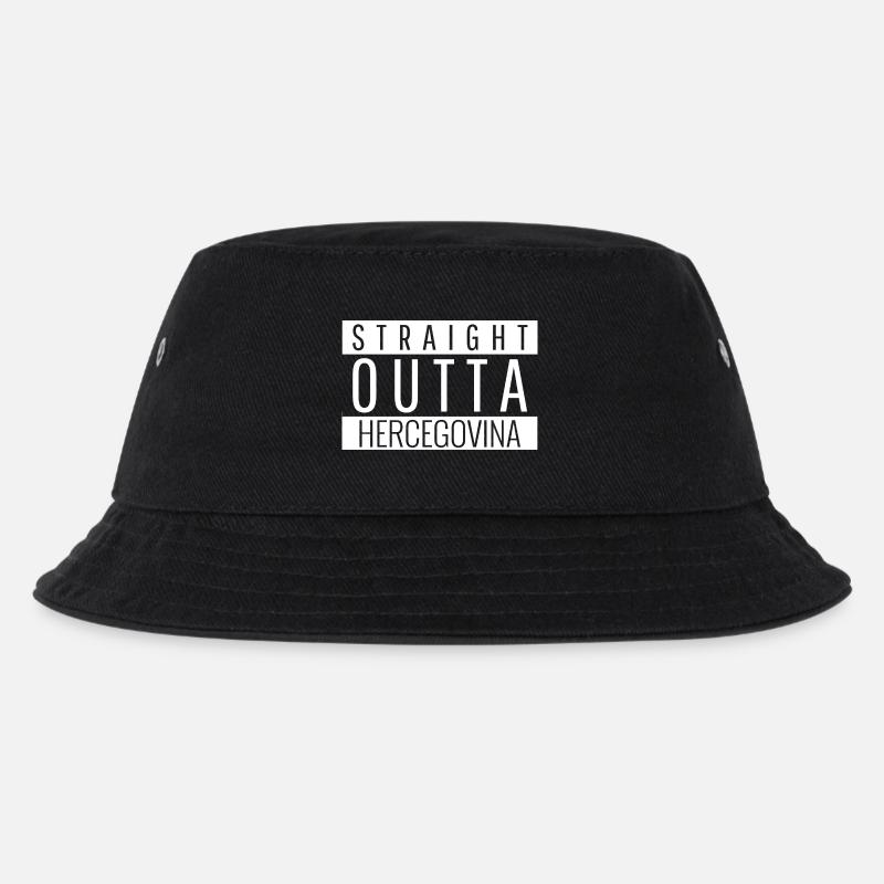 HRVATSKA MAJICA - Kinder Bucket Hat - Schwarz