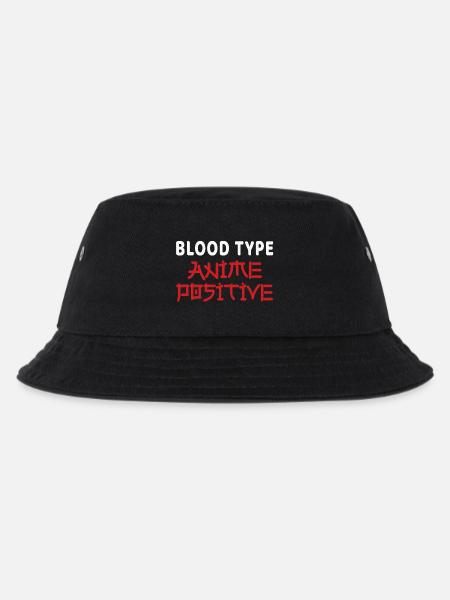 Anime - Kinder Bucket Hat - Schwarz