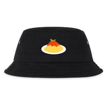 Spaghetti mit Tomatensauce - Kinder Bucket Hat - Schwarz - Vorne