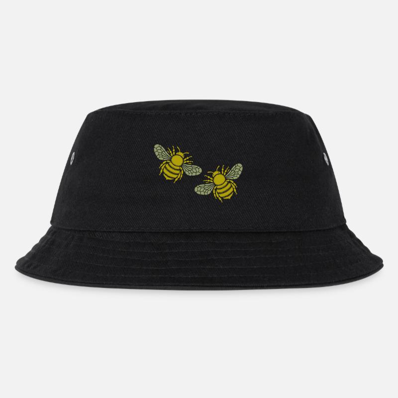 biene 2 - Kinder Bucket Hat - Schwarz