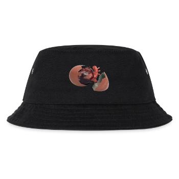 Herz im Ei - Kinder Bucket Hat - Schwarz - Vorne