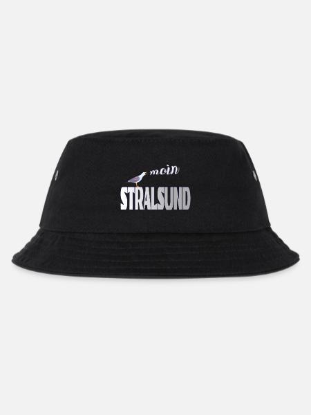 Stralsund Möwe & Moin Ostsee - Kinder Bucket Hat - Schwarz