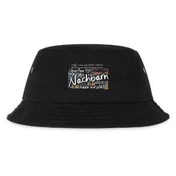 The best neighbors , neighborhood party. German - Kids’ Bucket Hat - black - Front
