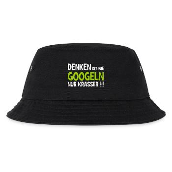 Denken ist wie googeln nur krasser!!! - Internet - Kinder Bucket Hat - Schwarz - Vorne