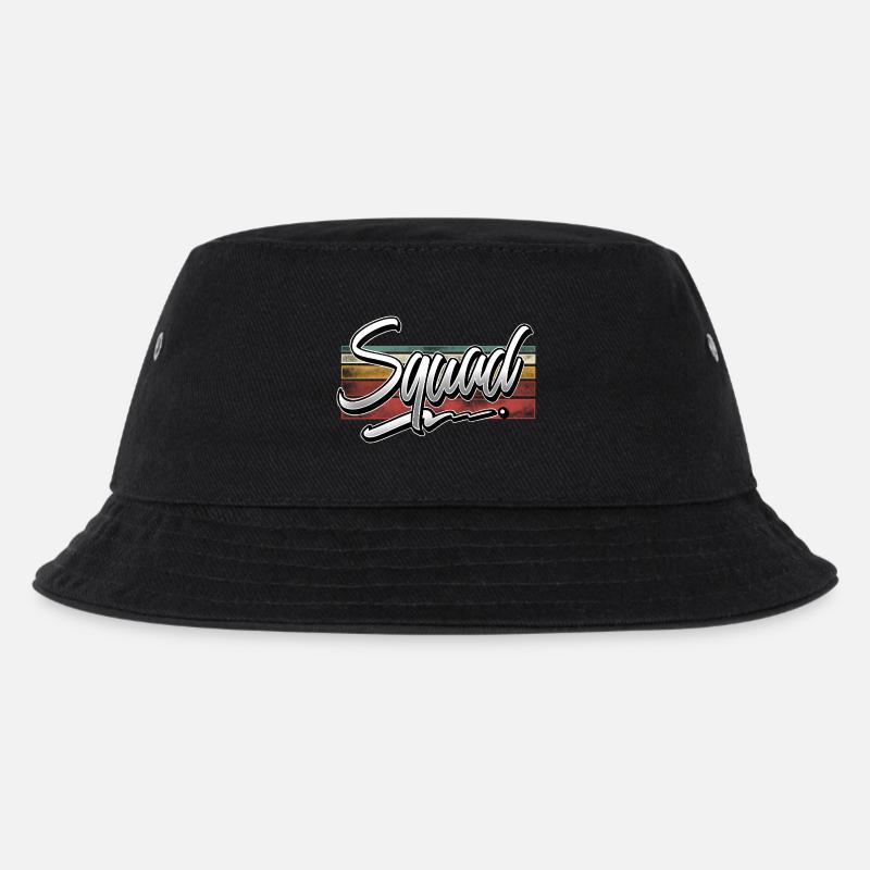 Squad - Kinder Bucket Hat - Schwarz