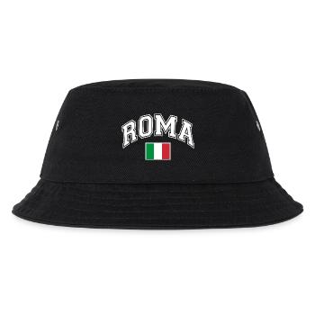 Rom Roma Rome Italien Flagge - Kinder Bucket Hat - Schwarz - Vorne
