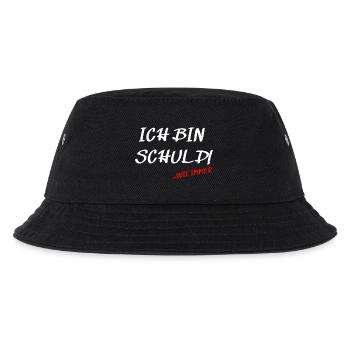 Ich bin Schuld... wie immer Spruch Design - Kinder Bucket Hat - Schwarz - Vorne