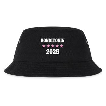 Konditorin 2025 Neuer Job Arbeit Ausbildung Lehre - Kinder Bucket Hat - Schwarz - Vorne