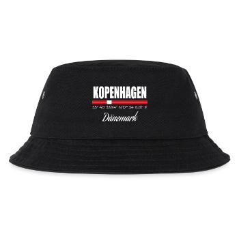 Kopenhagen - Kinder Bucket Hat - Schwarz - Vorne
