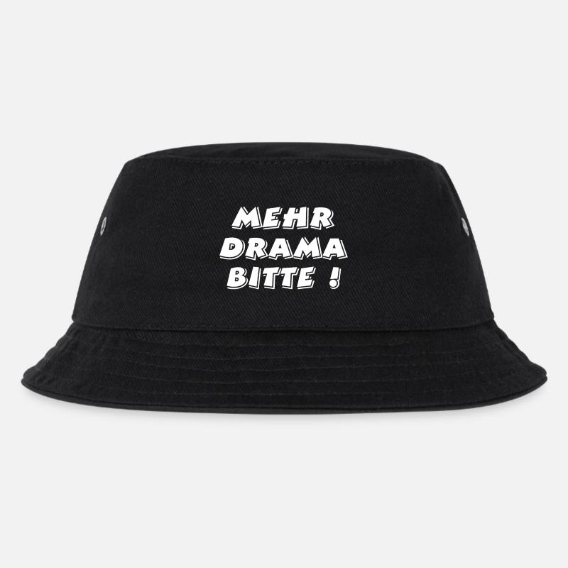 Drama - Kinder Bucket Hat - Schwarz