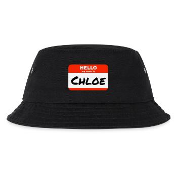 Bonjour, je m’appelle Chloé Étiquette Nom Tag - Bob Enfant - noir - Devant